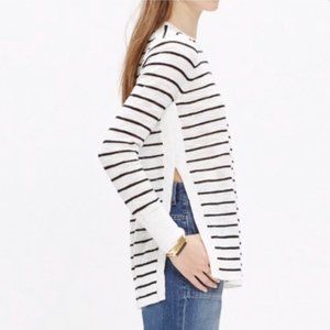 Madewell Striped Sweater with Side Slits